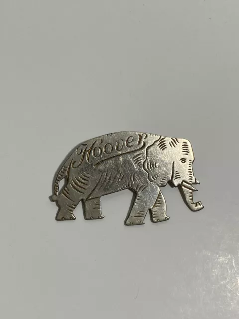 Vintage 1929 Herbert Hoover Republican GOP Elephant Political Pin Back Badge