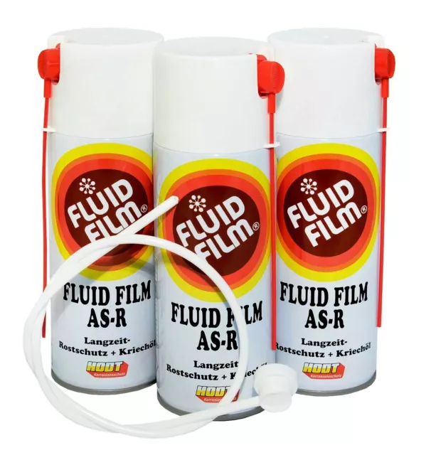 Fluid Film AS R 3 x400ml Nas Spray+Düse 60cm Hodt Hohlraumschutz Rostdchutz