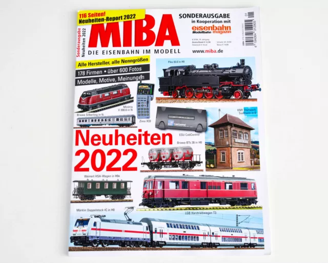 Zeitschrift MIBA Sonderausgabe Neuheiten-Report 2022, MESSEHEFT!   wie NEU!