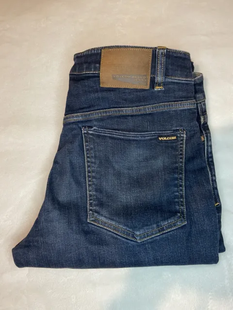 Volcom Men's Solver Modern Straight Denim Jeans 30 x 28