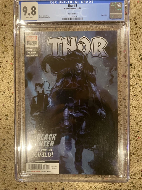 Thor #5 Marvel 3rd Print CGC 9.8 - First Full Cover Appearance of Black Winter