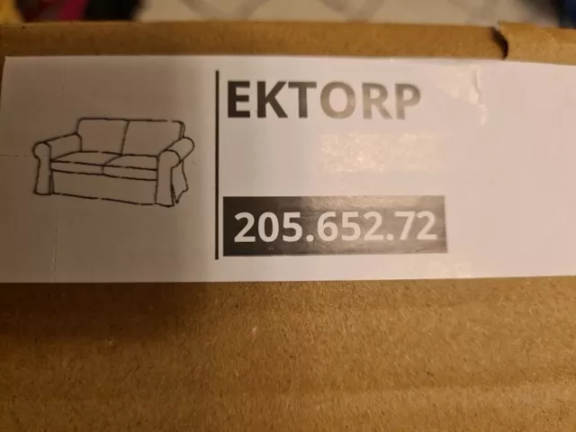 Ikea-Bezug für Ikea 3er Sofa *Ektorp* in Hakebo Dunkelgrau 205.652.05 NEU