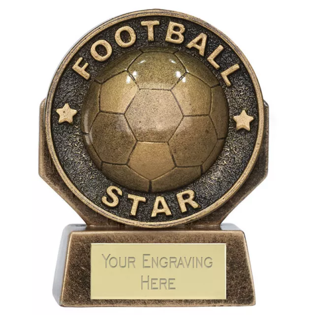 Football Star Trophy Award Player of the Week   FREE ENGRAVING