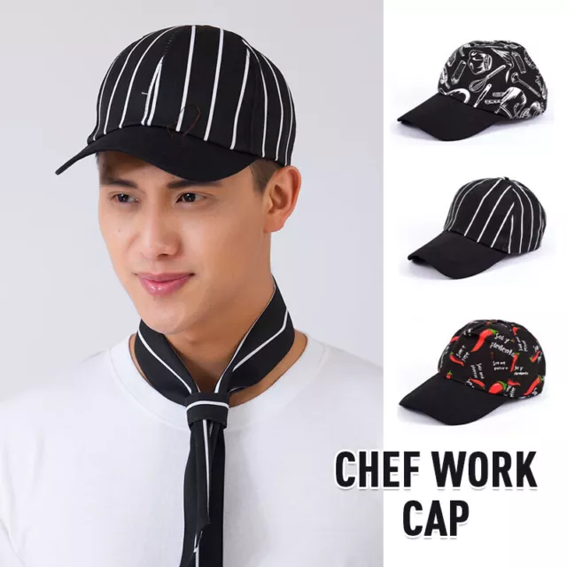 Unisex Chef Kitchen Cooking Hat Baseball Cap Restaurant Hotel Cafe Waiter Hat