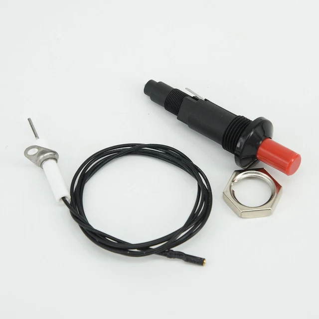 Allumeur Piézo-électrique Pour Barbecue Gaz, Chauffage, Radiateur - Câble 30 Cm - Tension 18 KV - Installation Simple