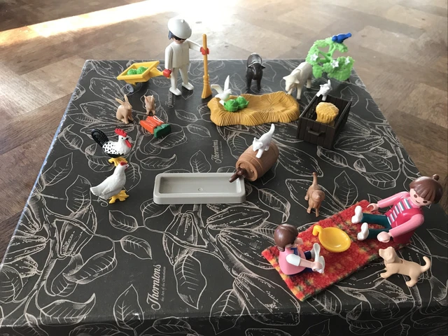 PLAYMOBIL FERME POUR enfants zoo parc pique-niques animaux, mouton, chat, oiseau, lapin EUR 14 