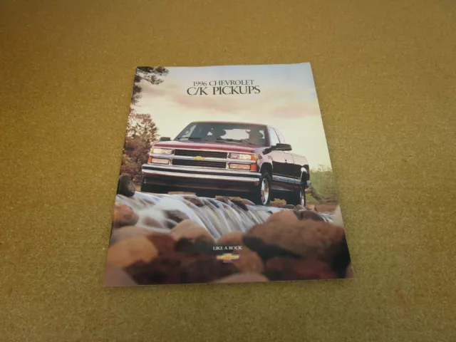 1996 Chevrolet pickup truck C/K 1500 2500 3500 Silverado sales brochure 40 pg