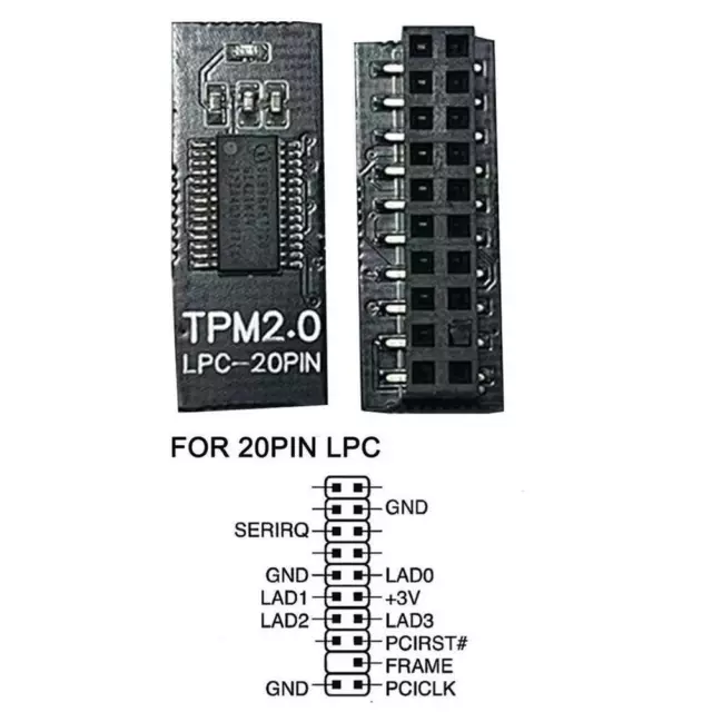 Tpm2.0 Security Module Supports Multi-brand Motherboards 20-1pin 14 Y0G0 12 F2G1