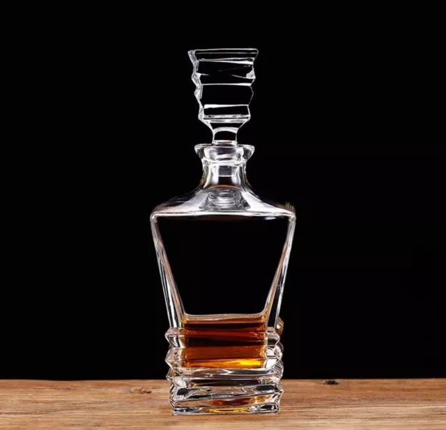Modern Design Glass Whisky Decanter Wine Decanter Red Wine Carafe Tequila 800ml