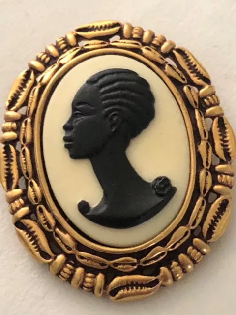 Coreen simpson sales black cameo brooch