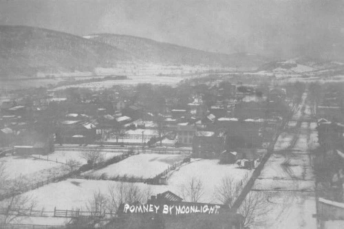 Aerial View Hampshire County Romney West Virginia WV Reprint Postcard