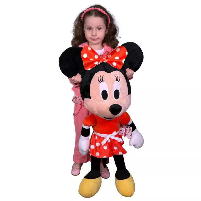Gigante Peluche Disney Minnie Classica Rosso XXL 85 cm Originale Ragazza Bambina 2