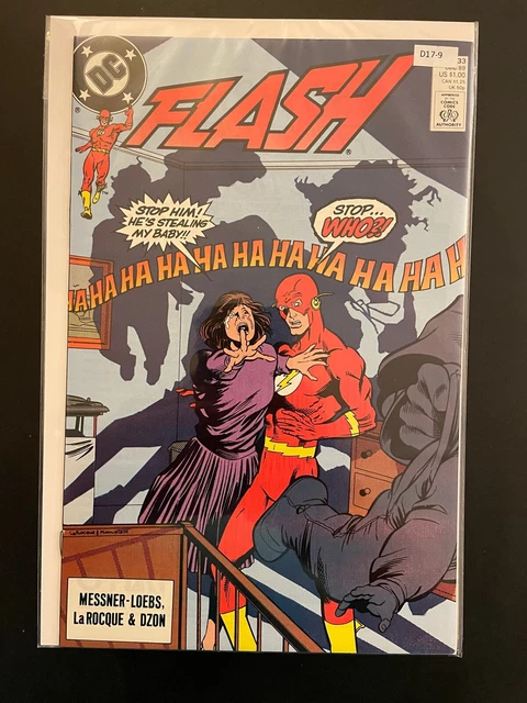 The Flash vol.2 #33 1989 High Grade DC Comic Book D17-9