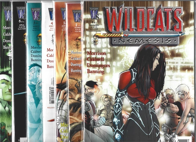 Wildcats Nemesis Near Set / Lot Of 7 - #1 #2 #3 #4 #5 #6 #9 (Nm-) Wildstorm