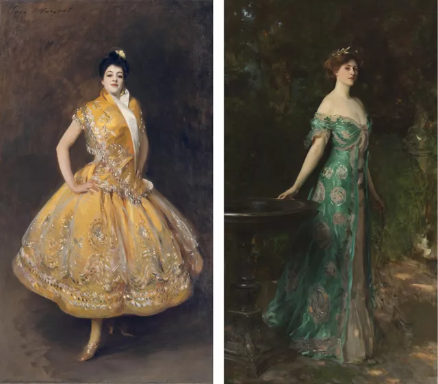 20Wx36H" CARMENCITA & 20Wx36H" DUQUESA SET JOHN SINGER SARGENT CHOICES of CANVAS