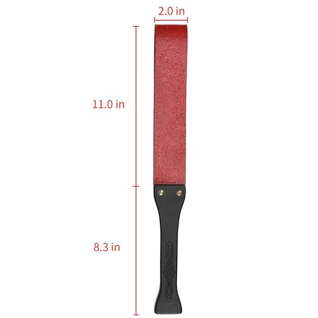 Equestrian Sports 19.3" Handwork Make Ancient Wooden Handle Red Genuine Cow 4