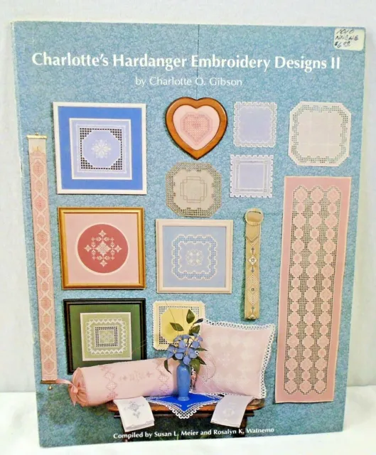 Folleto de patrones Gibson 1989 de Charlotte's Hardanger Embroidery Designs II