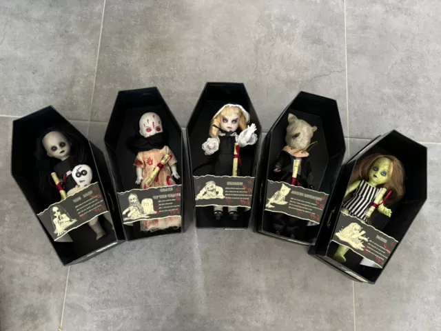 Living Dead Dolls Series 8 Serie Completa 5 Bambole Lost Hollow Grace Faith Angu