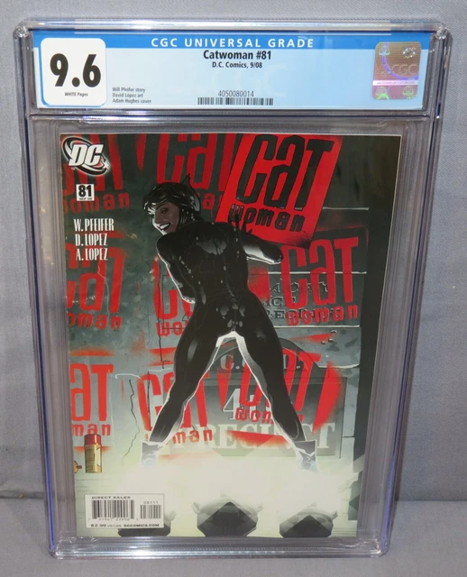 CATWOMAN #81 (Adam Hughes Cover) CGC 9.6 NM+ DC Comics 2008 White Pages