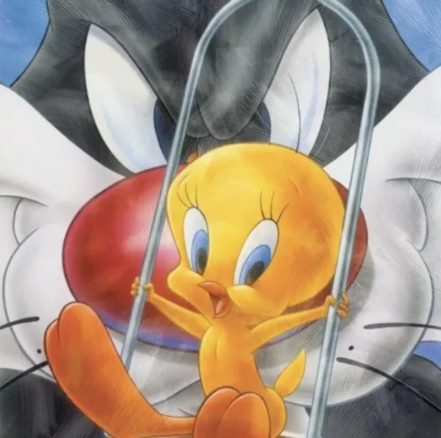 Looney Tunes Sylvester & Tweety Westland Giftware Canvas Wall Art 12" x 12"