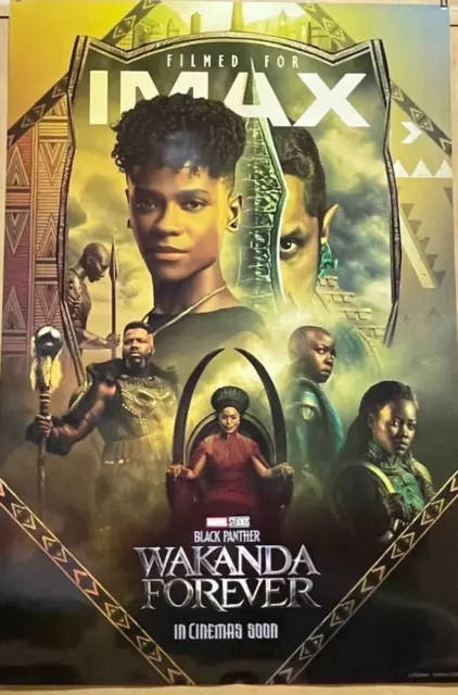 Black Panther Wakanda Forever Imax 2022 original Int'l 27x40 DS movie POSTER