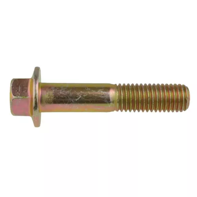 M8 x 1.25p x 75mm (PT) Metric Hex Flange Bolt HT Class 8.8 Zinc Yellow JIS B1189