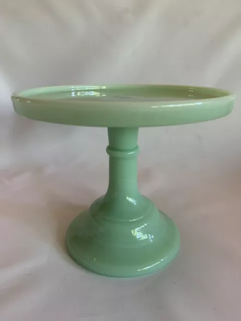 Mosser Glass USA 6” Jadeite Cake Stand