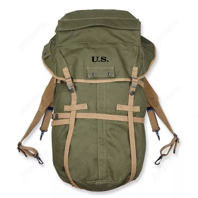 REPLICA WWII US Army M1943 Field Pack Backpack Canvas Bag 10TH Mountain ...