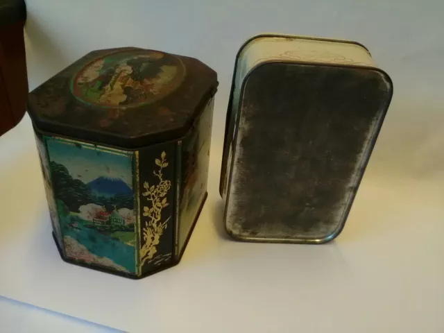 Old Tins Biscuit /Tea Caddy Type With Coronation 1953 Souvenir Tin The Queen...