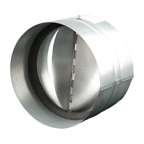 Verbinder Mit Rückstauklappe DN 125 Mm Aus Verzinktem Stahl Selbsttätige Rückschlagklappe Mit Dichtgummi 125 Mm Verbindungsstück Mit Alufolienband Lüftungsrohr Rundkanal Lüftungsanlage Rohrverbinder