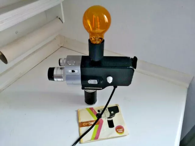 Upcycling aus alter Kamera wird stylische Lampe Einzelstück siehe Bilder