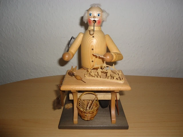 Räuchermännchen Original Seiffen, Erzgebirge, Figur  Schibbogenmacher
