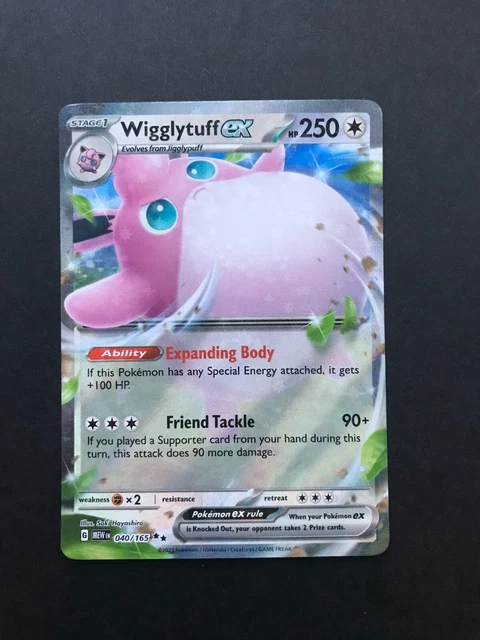 Wigglytuff ex 040/165 Pokemon 151 S&V Double Rare Holo TCG Card