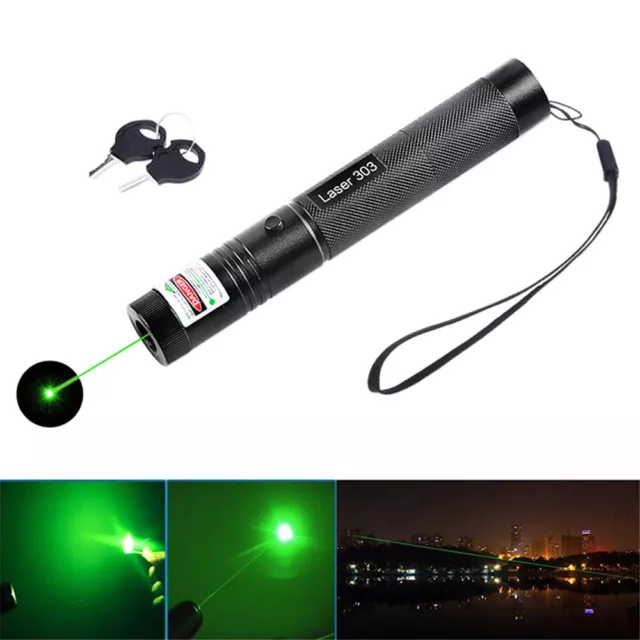 10Miles Laser Pointer Pen Green Light Lazer Hiking Flashlights Torches·