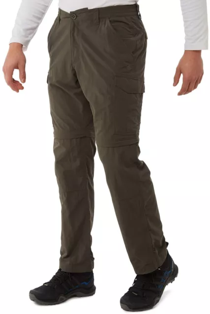 Craghoppers Mens Nosilife Convertible II (Long) Walking Pants Outdoor - Green