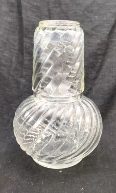 Carafe De Nuit Et Son Verre En Cristal De Baccarat Modèle Bambou