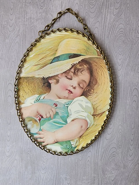 🌷 Victorian Sleeping Baby flue cover by Gallery Graphics Inc Antique Classics
