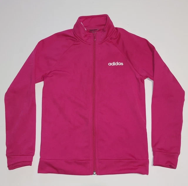 Girls ADIDAS Climalite Full Zip Jumper Track Top Age 9-10 Years
