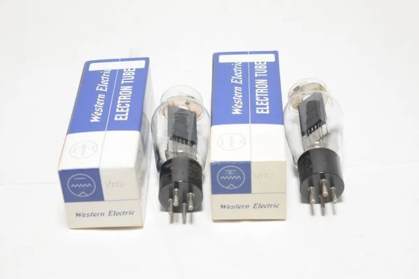 Used Western Electric VT52 WE VT-52 2 Tubes Matched Pair Audio Equipment