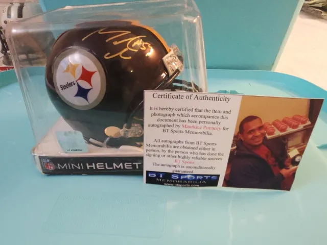 Maurkice Pouncey Steelers Mini Helmet Signed COA