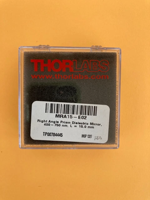 Thorlabs MRA15-E02 RIGHT ANGLED PRISM DIELECTRIC MIRROR-HAS A SMALL CORNER CHIP