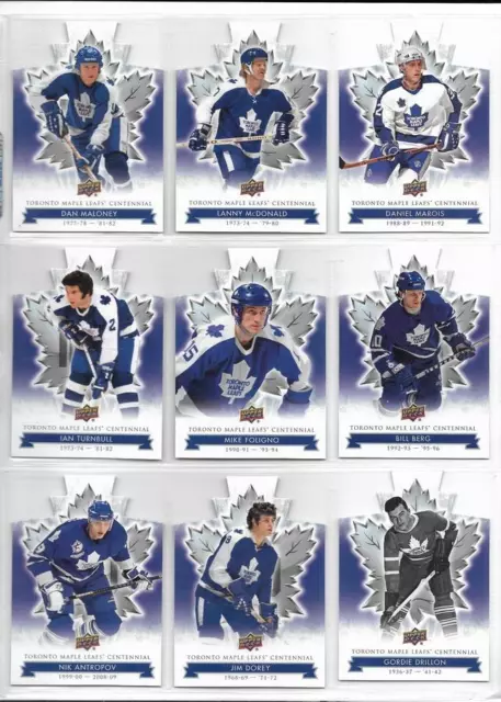 Nikolay Nik Antropov 2017 Ud Toronto Maple Leafs Centennial Die Cut #55