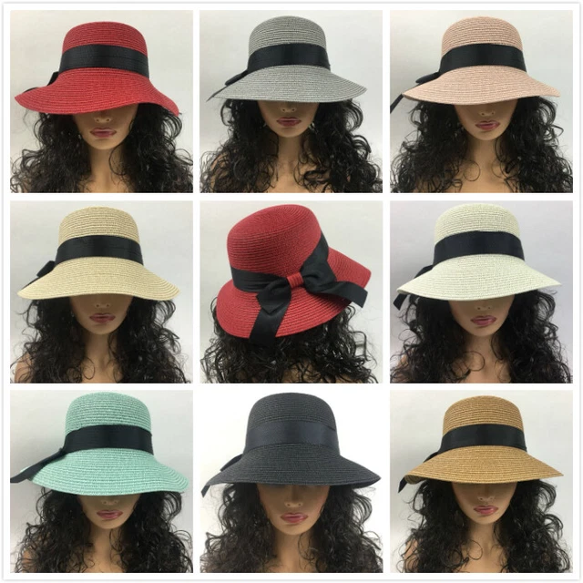 Fashion Women Ladies UV Cap Bucket Bowknots Hats Summer Beach Travel