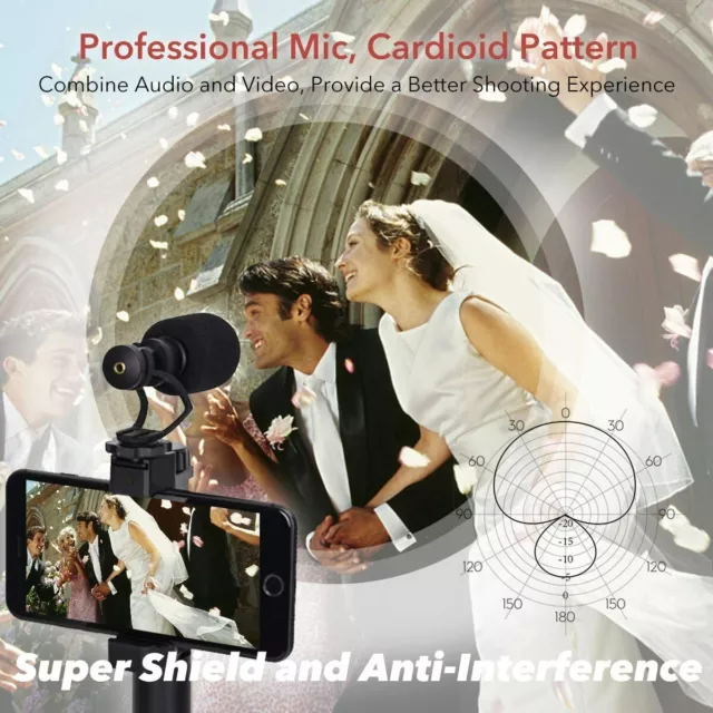 Comica Shotgun Microphone MIC Video Kit For Smartphone DSLR Camera PC Phone