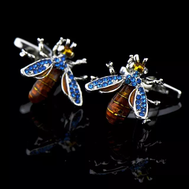 Fashion Men Cufflinks 1 Pair of Shirt Suit Cuff Links Jewelry Rhinestone Classic