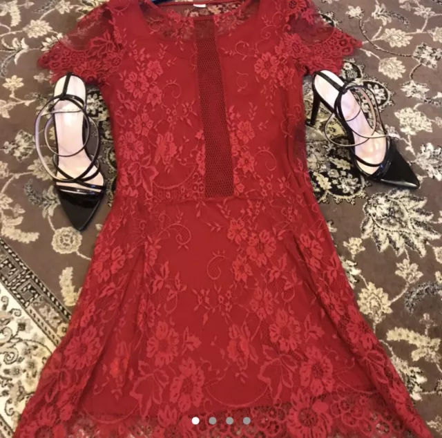 ABITO VESTITO PIZZO Rosso Marca Yamamay Tg S EUR 10 00 PicClick IT
