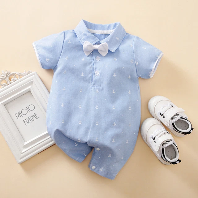 Uniforme body estivo tutina neonato ragazzi monopezzo bambino bambino bambino 4