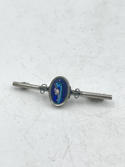 Réf 301 Broche Emaux de Limoges signée XX ème