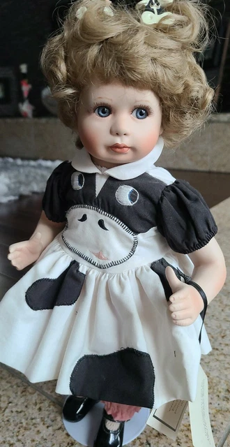 Hamilton Heritage Collection, 1993, Porcelain Becky Doll by Bets Van Boxel w/coa