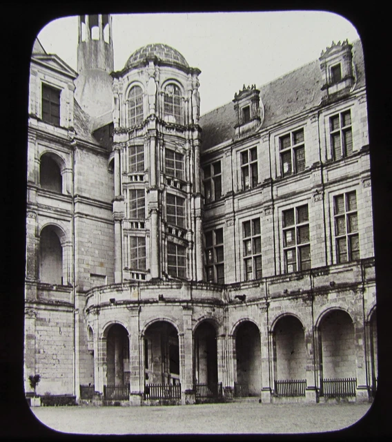 GWW Glas Magic Laterne Rutsche SPIRALTREPPE CHAMBORD CASTLE C1890 FRANKREICH